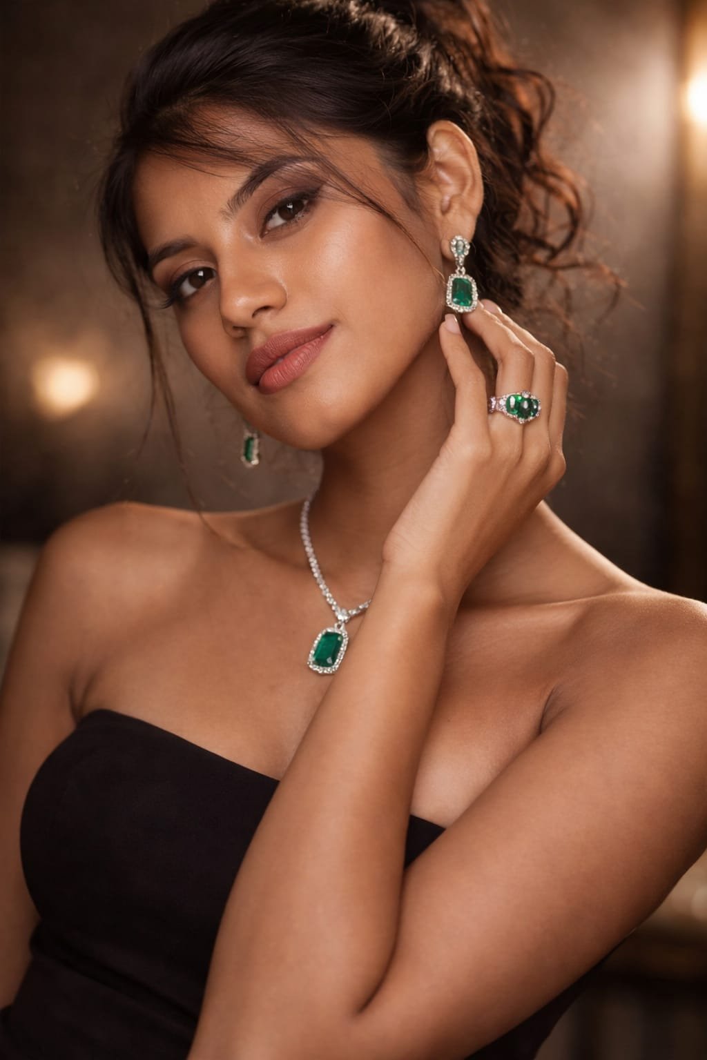 Rare gemstone jewellery detail